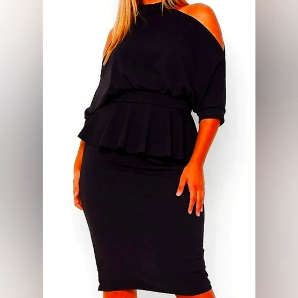 Casual Black dress Boohoo Us size 14